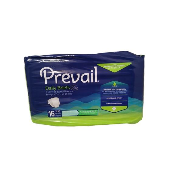 Prevail Daily Briefs Underwear Youth 15”-22” Pckg 16 Count ABSORB ODOR CONTROL - Picture 4 of 9